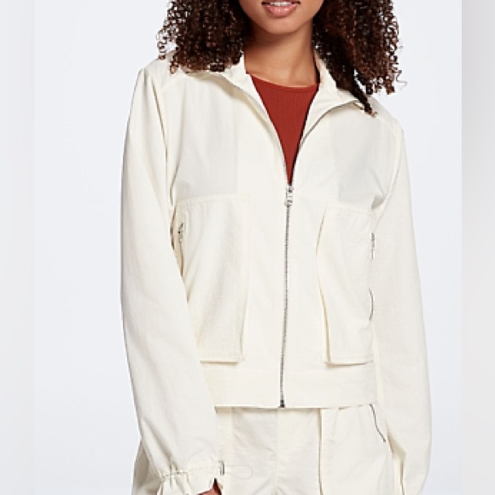 Calia Cream Twill Cargo Jacket Size L